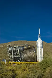 Space Prints: USA, New Mexico, Alamogordo, New Mexico Museum of Space History, F1 Rocket Engine