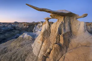 Images Dated 24th November 2021: USA, New Mexico, Bisti Wilderness area, Bisti badlands, Wings of Stone