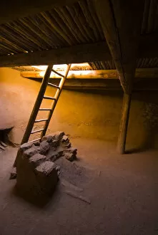 Images Dated 11th July 2008: USA, New Mexico, Pecos National Historic Park, Site of abandoned pueblo, Underground