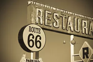 Images Dated 11th July 2008: USA, New Mexico, Route 66, Santa Rosa, The Route 66 Restaurant
