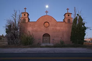 USA, New Mexico, San Antonio. Mission church