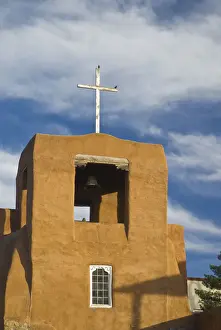 Adobe Prints: USA, New Mexico, Santa Fe, San Miguel Church (Oldest church structure in USA apprx