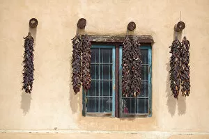 USA; New Mexico; Santa Fe, window