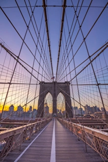 Images Dated 21st October 2015: USA, New York, Brooklyn Bridge