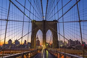 Images Dated 21st October 2015: USA, New York, Brooklyn Bridge