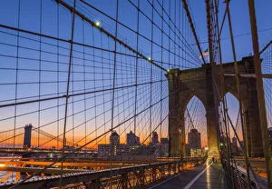 USA, New York, Brooklyn Bridge