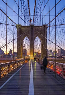 Images Dated 11th January 2016: USA, New York, Brooklyn Bridge