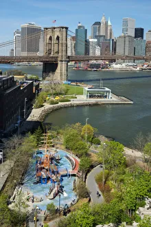 Dumbo Prints: USA, New York, Brooklyn, DUMBO, Brooklyn Bridge Park