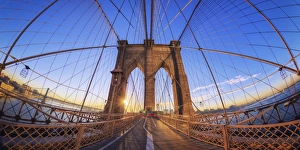 USA, New York City, Brooklyn Bridge