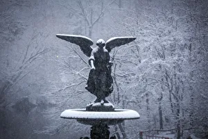 Usa, New York City, Manhattan, Central Park, Bethesda Fountain