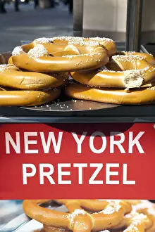 5th Avenue Prints: USA, New York City, Manhattan, Pretzels for sale on Fifth Avenue