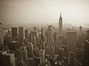 USA, New York City, Manhattan Skyline including Empire State Building