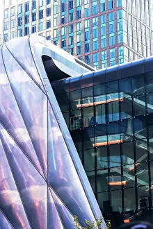 Vibrant Prints: USA, New York City, detail of the Shed Building in Hudson Yards in New York