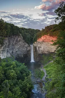 Falls Collection: USA, New York, Finger Lakes Region, Ithaca-Ulysees, Taughannock Falls, summer