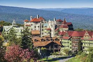 Images Dated 12th May 2017: USA, New York, Hudson Valley, New Paltz, Mohonk Moutain House, historic hotel