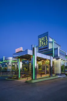 Diner Prints: USA, New York, Hudson Valley Region, Fishkill, I-84 Diner