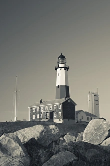 USA, New York, Long Island, Montauk, Montauk Point LIghthouse