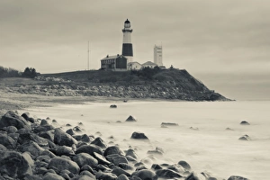 Images Dated 25th April 2009: USA, New York, Long Island, Montauk, Montauk Point LIghthouse