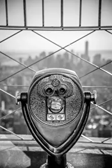 Elevated Viewpoint Prints: USA, New York, Manhattan, Lower Manhattan from Empire State Building, Freedom Tower