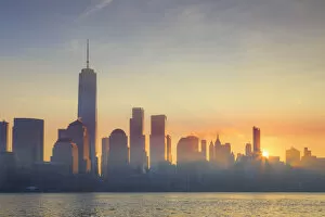 Images Dated 24th July 2018: USA, New York, Manhattan, Lower Manhattan and World Trade Center, Freedom Tower, viewed