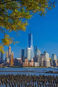 Images Dated 16th February 2016: USA, New York, Manhattan, Lower Manhattan and World Trade Center, Freedom Tower across
