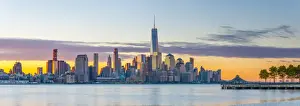 USA, New York, Manhattan, Lower Manhattan and World Trade Center, Freedom Tower across