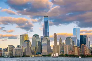USA, New York, Manhattan, Lower Manhattan and World Trade Center, Freedom Tower
