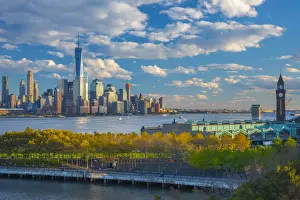 USA, New York, Manhattan, Lower Manhattan and World Trade Center, Freedom Tower across