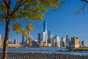 USA, New York, Manhattan, Lower Manhattan and World Trade Center, Freedom Tower across
