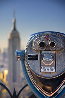 USA, New York, Manhattan, Top of the Rock Observatory, Midtown Manhattan and Empire