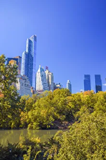 Images Dated 11th January 2016: USA, New York, Midtown, Central Park, One57 on left