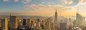 USA, New York, Midtown and Lower Manhattan, Empire State Building and Freedom Tower