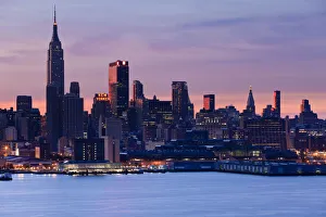 USA, New York, Midtown Manhattan Skyline Across Hudson River USA, New York, Midtown Manhattan Skyline Across Hudson River