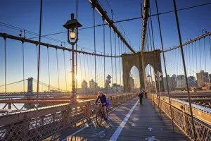 Images Dated 24th December 2015: USA, New York, New York City, Brooklyn Bridge