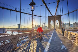 Images Dated 24th December 2015: USA, New York, New York City, Brooklyn Bridge