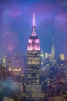 Architecture Collection: USA, New York, New York City, Empire State Building and Midtown Manhattan Skyline