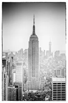 Images Dated 15th October 2021: USA, New York, New York City, Empire State Building and Midtown Manhattan Skyline