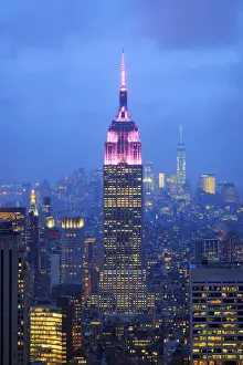 USA, New York, New York City, Empire State Building and Midtown Manhattan Skyline