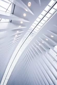Architecture Collection: USA, New York, New York City, Lower Manhattan, The Oculus, World Trade Center PATH train station