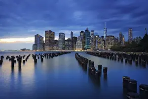 USA, New York, New York City, Lower Manhattan Skyline