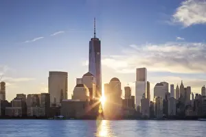 USA, New York, New York City, Lower Manhattan Skyline