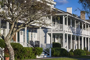 Images Dated 22nd July 2014: USA, North Carolina, Beaufort, historic district homes