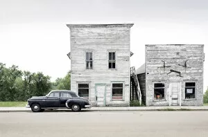 Images Dated 23rd September 2021: USA, North Dakota, Small Town Of Kathryn, 1950 Chevrolet Deluxe Sedan