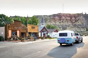 USA, North Dakota, Theodore Roosevelt National Park, South Unit, Small Town Of Medora