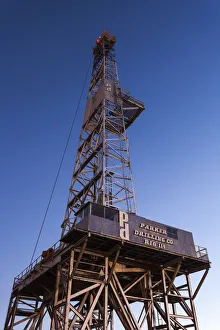 Great Plains Prints: USA, Oklahoma, Elk City, Parker Drilling Rig 114, Worlds Largest Inland oil