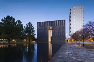 Great Plains Prints: USA, Oklahoma, Oklahoma City, Oklahoma City National Memorial to the victims of