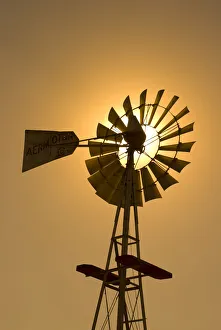 Images Dated 17th April 2008: USA, Oklahoma, Route 66, Elk City, National Route 66 Museum, Windpumps
