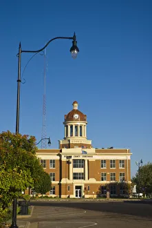 Court Prints: USA, Oklahoma, Route 66, Sayre, Beckham County Courthouse