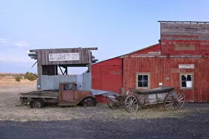 Images Dated 10th September 2020: USA, Oregon, Wasco County, Shaniko, Ghost Town, barn museum
