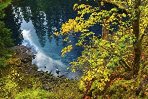 USA, Oregon, Willamette National Forest, Blue Pool on the McKenzie River, Tamolitch Pool